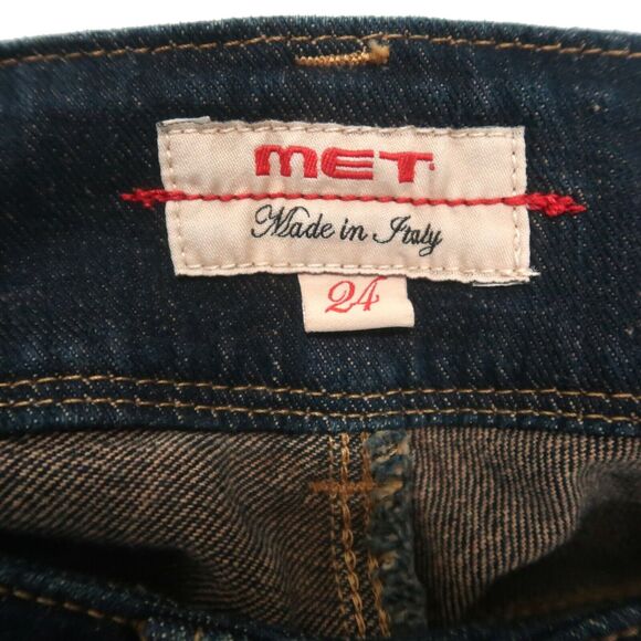 Met in Jeans Women's Angel High-Waisted Low Rise Destroyed Skinny Jeans 24 NWT - Picture 6 of 9